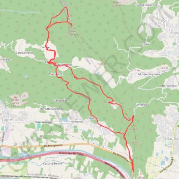 Itinéraire Rocca Sella (Val Susa Bassa), distance, dénivelé, altitude, carte, profil, trace GPS