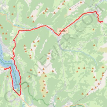 Itinéraire 6-5008-ski maison, distance, dénivelé, altitude, carte, profil, trace GPS