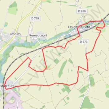 Itinéraire La Somme naissante, distance, dénivelé, altitude, carte, profil, trace GPS