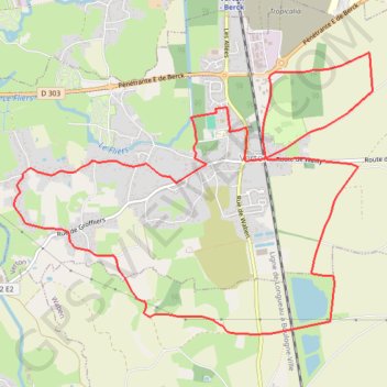 Itinéraire Les 100 détours - Verton, distance, dénivelé, altitude, carte, profil, trace GPS