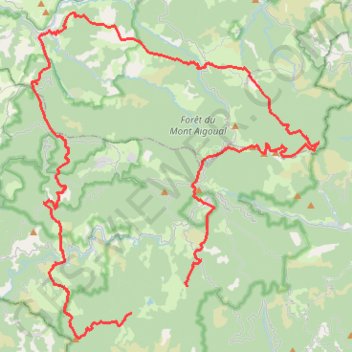 Itinéraire GR66-1 (0) Tour du Mont Aigoual, distance, dénivelé, altitude, carte, profil, trace GPS