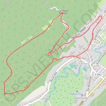 Itinéraire Le tour des Combettes - Bois-d'Amont, distance, dénivelé, altitude, carte, profil, trace GPS