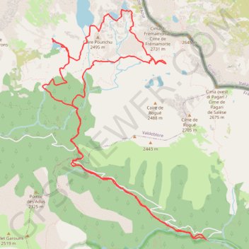 Itinéraire Lacs des Bresses, distance, dénivelé, altitude, carte, profil, trace GPS