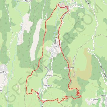 Itinéraire Le Neck de Sceautres, distance, dénivelé, altitude, carte, profil, trace GPS