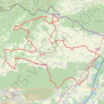 Itinéraire Les Monuments Napoléoniens - Lembach, distance, dénivelé, altitude, carte, profil, trace GPS