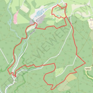 Itinéraire Bertrix - Trail des fées 12K, distance, dénivelé, altitude, carte, profil, trace GPS