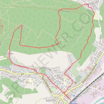 Itinéraire Ars-Gare - Vaux (2), distance, dénivelé, altitude, carte, profil, trace GPS