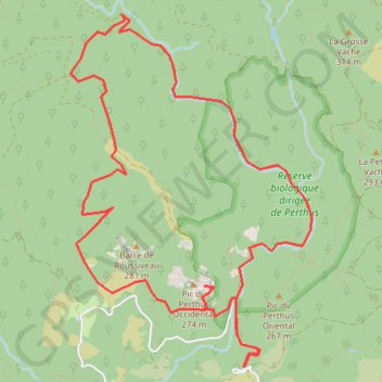 Itinéraire TOUR DU PERTHUS ESTEREL 06, distance, dénivelé, altitude, carte, profil, trace GPS