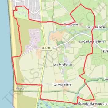 Itinéraire 1 - 8km - 2025 - GPX, distance, dénivelé, altitude, carte, profil, trace GPS