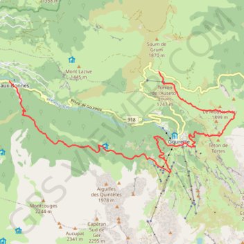 Itinéraire Fichier GPX TVO Etape 6, distance, dénivelé, altitude, carte, profil, trace GPS