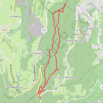 Itinéraire BEC DU CORBEAU - MONTAGNE COCHE - TUNNEL PAS FOSSE, distance, dénivelé, altitude, carte, profil, trace GPS