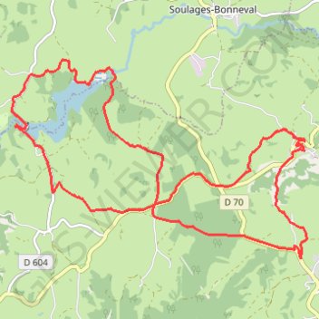 Itinéraire Le Château du Bousquet, distance, dénivelé, altitude, carte, profil, trace GPS