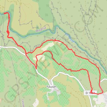 Itinéraire Dans le canyon de La Cesse - au Moulin de Gentil, distance, dénivelé, altitude, carte, profil, trace GPS