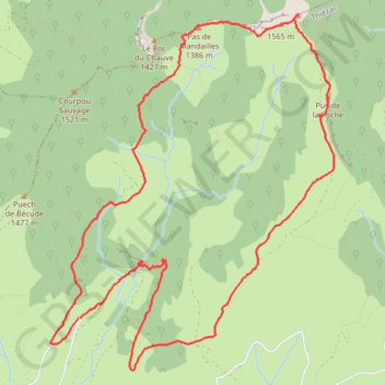 Itinéraire Boucle de la cascade du Faillitoux, distance, dénivelé, altitude, carte, profil, trace GPS