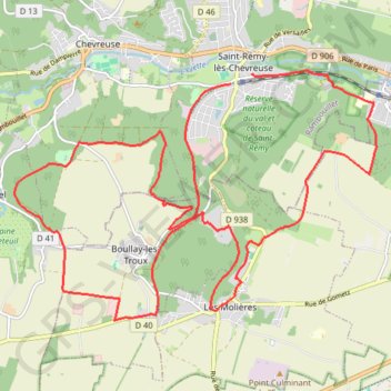 Itinéraire Saint-Rémy-les-Chevreuse - Virades de l'Espoir, distance, dénivelé, altitude, carte, profil, trace GPS