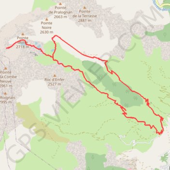 Itinéraire Les 5 lacs et les 2 forts, distance, dénivelé, altitude, carte, profil, trace GPS