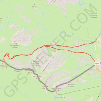Itinéraire Col Portoulet, distance, dénivelé, altitude, carte, profil, trace GPS