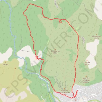 Itinéraire Grand circuit du Castellet, Saint-Jeannet, distance, dénivelé, altitude, carte, profil, trace GPS