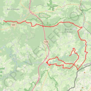 Itinéraire Travelbase Moulin de Bistain - Petite Suisse Long, distance, dénivelé, altitude, carte, profil, trace GPS