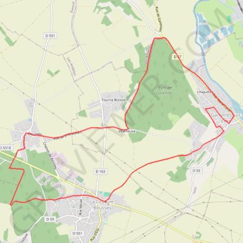 Itinéraire L'Eure Musicienne - Garennes-sur-Eure, distance, dénivelé, altitude, carte, profil, trace GPS