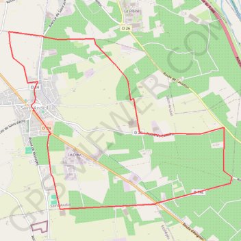 Itinéraire Circuit des vergers, distance, dénivelé, altitude, carte, profil, trace GPS