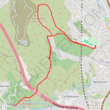 Itinéraire Boucle la gavotte, distance, dénivelé, altitude, carte, profil, trace GPS