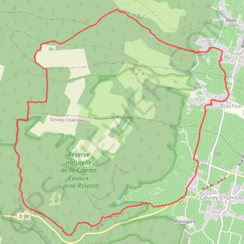 Itinéraire De FIxin aux crètes, distance, dénivelé, altitude, carte, profil, trace GPS