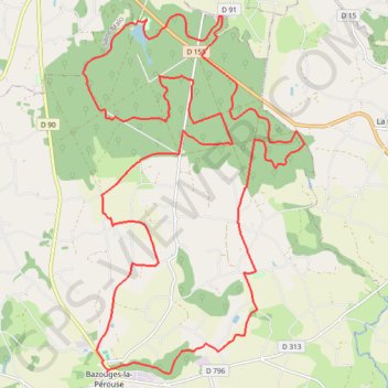 Itinéraire Bazouges-la-Perouse, distance, dénivelé, altitude, carte, profil, trace GPS
