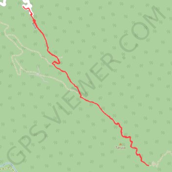 Itinéraire TAHITI - PEDESTRE - Pirae - Col de Hamuta depuis le belvédère, distance, dénivelé, altitude, carte, profil, trace GPS