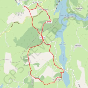 Itinéraire Le Crescent - Chastellux, distance, dénivelé, altitude, carte, profil, trace GPS