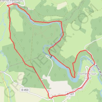Itinéraire Pierre Perthuis sur les traces de Vauban, distance, dénivelé, altitude, carte, profil, trace GPS