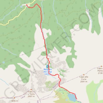 Itinéraire Le lac de Nino, distance, dénivelé, altitude, carte, profil, trace GPS