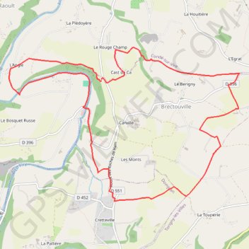 Itinéraire 12kms_marchenordique, distance, dénivelé, altitude, carte, profil, trace GPS