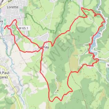 Itinéraire Farnay Couzon, distance, dénivelé, altitude, carte, profil, trace GPS