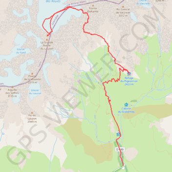 Itinéraire Les Rouies, distance, dénivelé, altitude, carte, profil, trace GPS