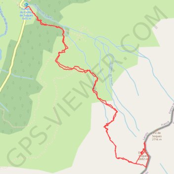 Itinéraire Dent de soques, distance, dénivelé, altitude, carte, profil, trace GPS