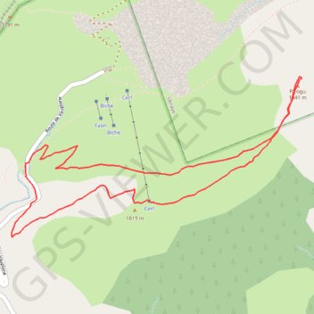 Itinéraire Vauplane - Stade de Neige - Crête du Picogu, distance, dénivelé, altitude, carte, profil, trace GPS