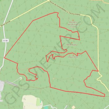 Itinéraire Carrefour de Vienne, distance, dénivelé, altitude, carte, profil, trace GPS