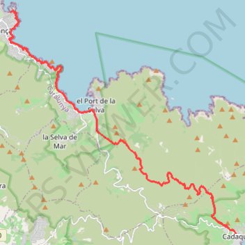 Itinéraire GR92 - Etappe 2, distance, dénivelé, altitude, carte, profil, trace GPS