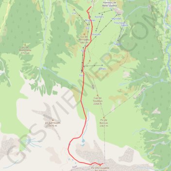 Itinéraire Pic d'Estos (Pic d'Arrouyette), distance, dénivelé, altitude, carte, profil, trace GPS