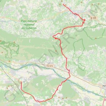 Itinéraire Itinéraire de Moulin De Vernègues, Mallemort à Mathieu Lustrerie, Route de Croagne, Gargas, distance, dénivelé, altitude, carte, profil, trace GPS
