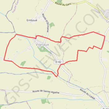 Itinéraire Parcours de la Garenne - Vignaux, distance, dénivelé, altitude, carte, profil, trace GPS