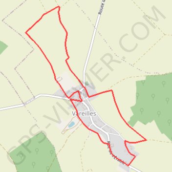 Itinéraire À la découverte de Vareilles, distance, dénivelé, altitude, carte, profil, trace GPS