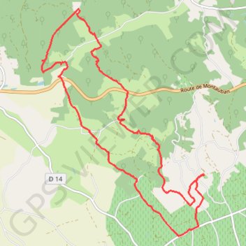 Itinéraire Autour de Saint-Salvy de Coutens, distance, dénivelé, altitude, carte, profil, trace GPS
