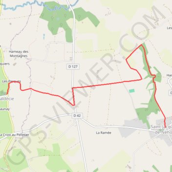 Itinéraire 2 - 6 km, distance, dénivelé, altitude, carte, profil, trace GPS