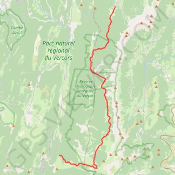 Itinéraire Du Col de Rousset à Corrençon-en-Vercors, distance, dénivelé, altitude, carte, profil, trace GPS