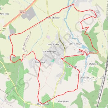 Itinéraire Claix, sentier des Meulières, distance, dénivelé, altitude, carte, profil, trace GPS