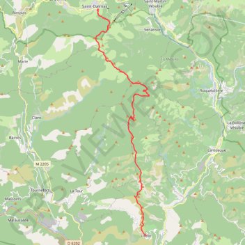 Itinéraire Randonnée Saint Dalmas Utelle, distance, dénivelé, altitude, carte, profil, trace GPS