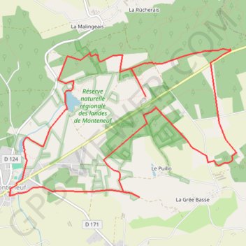 Itinéraire 8. Trace GPX Boucle des Mégalithes, distance, dénivelé, altitude, carte, profil, trace GPS