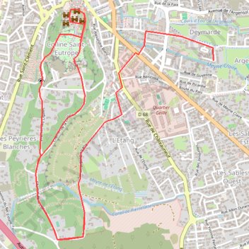 Itinéraire Orange, distance, dénivelé, altitude, carte, profil, trace GPS